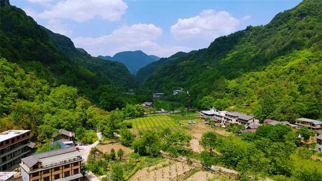 汉中市宁强县毛坝河镇山大沟深的世外桃源