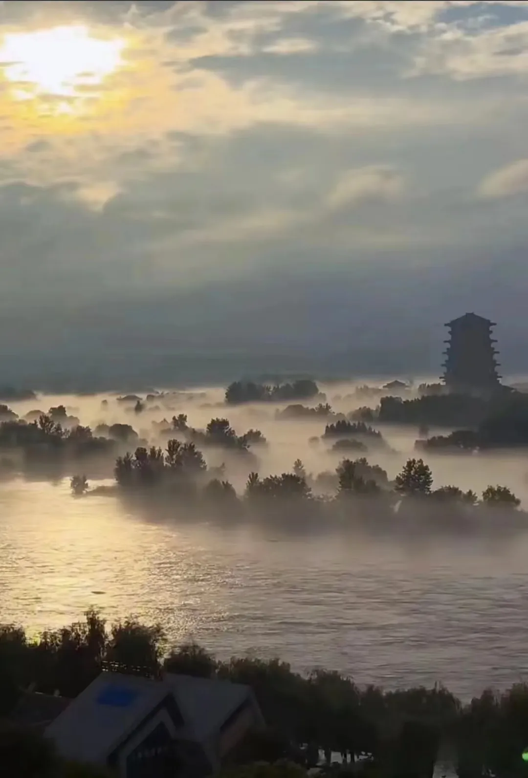 视觉汉台 | 烟雨朦胧 油画汉台