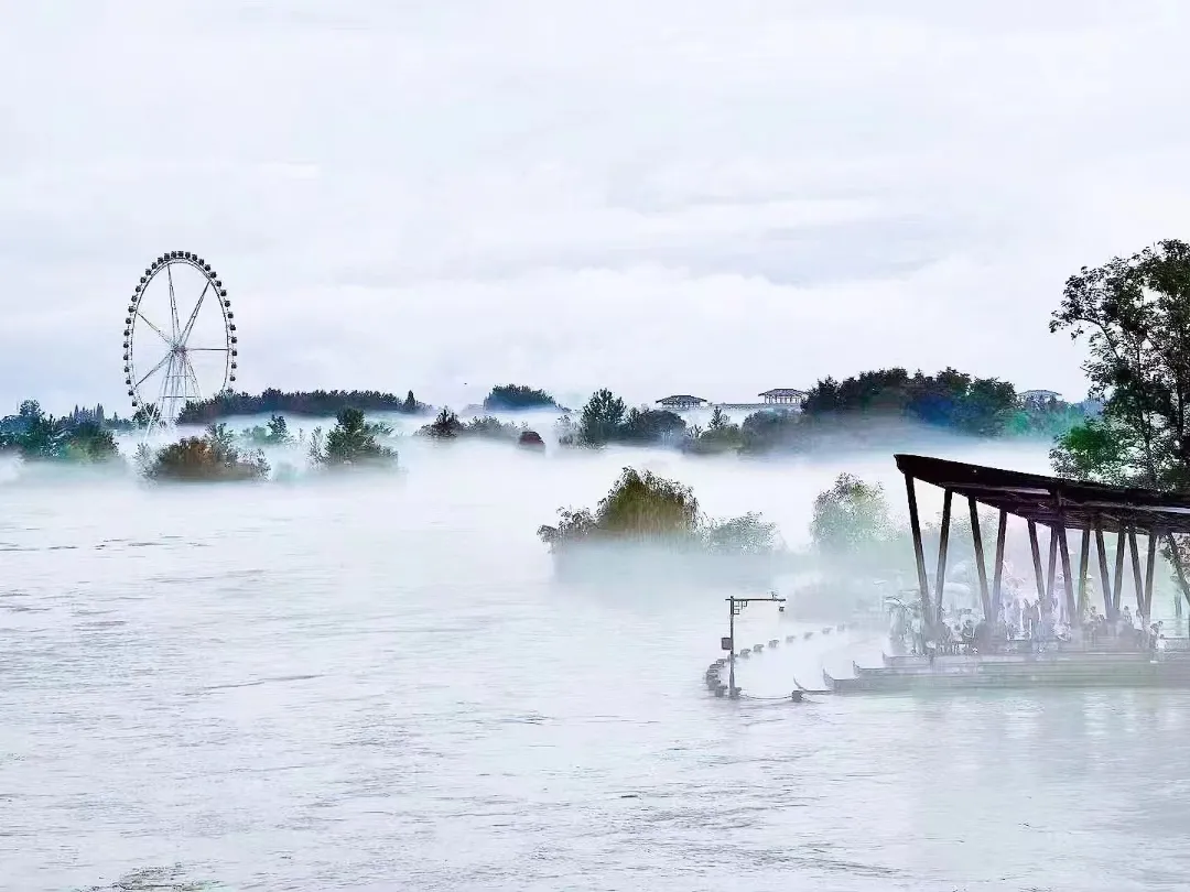 视觉汉台 | 烟雨朦胧 油画汉台