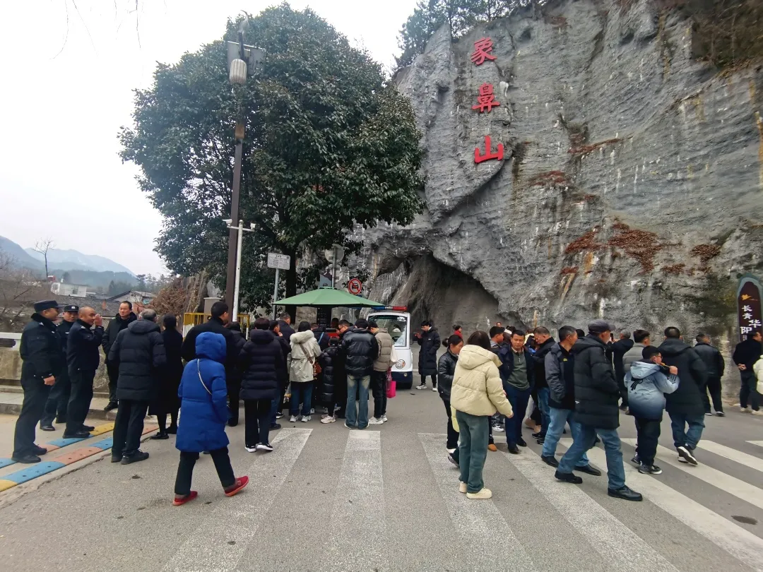 新年第一天，洋县长青华阳景区迎来蛇年开门红~