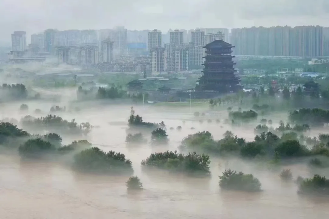 视觉汉台 | 烟雨朦胧 油画汉台