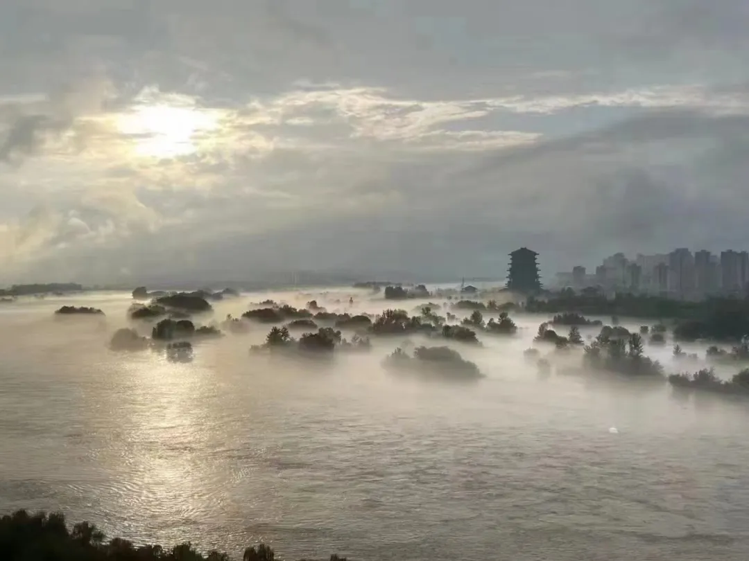 视觉汉台 | 烟雨朦胧 油画汉台